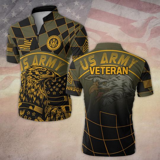Discover Customized US Veteran Military Art Bowling Jersey
