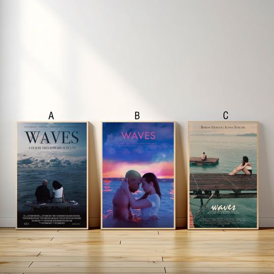 Discover Waves Movie Poster, Wall Art Canvas Painting Living Room Bedroom Docor,Fan Gift