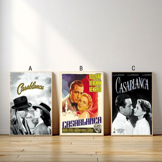 Discover Casablanca Movie Poster,  Wall Art Canvas Painting Living Room Bedroom Docor,Fan Gift
