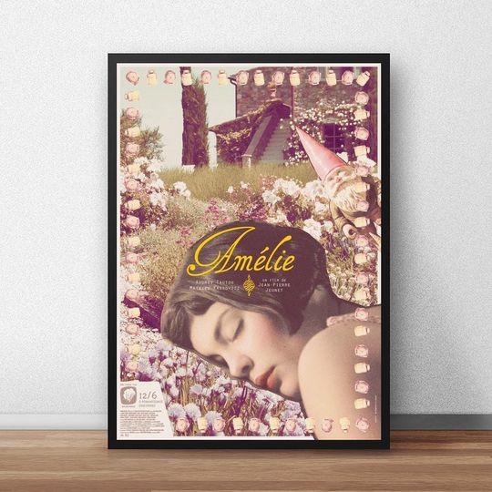 Discover Amelie Movie Poster, Wall Art Canvas Painting Living Room Bedroom Docor