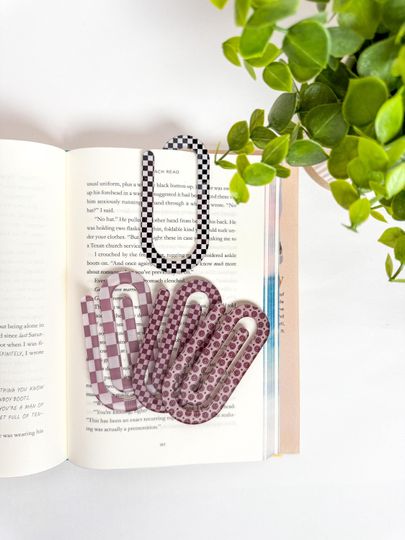 Discover Jumbo Paperclip Bookmark | Acrylic Paperclip Bookmark | Aesthetic Bookmarks