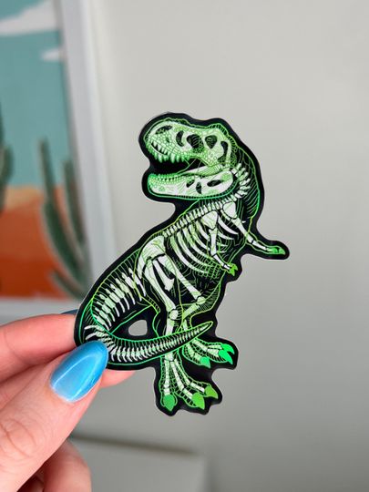 Discover T Rex Holographic Waterpoof Sticker