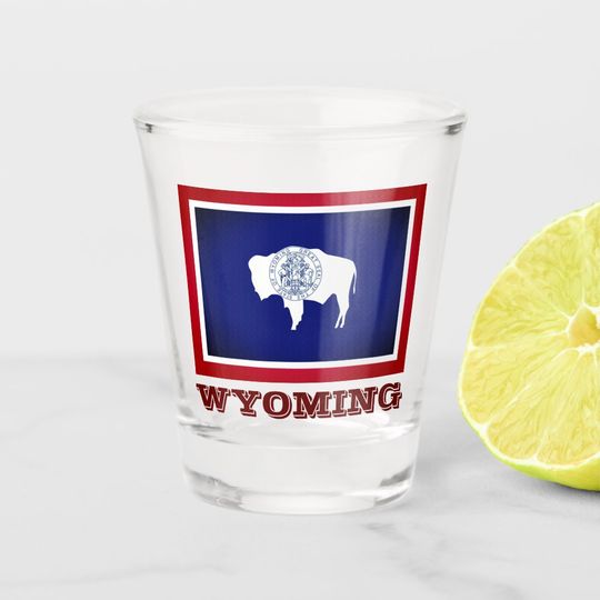 Discover Flag of Wyoming Shot Glass
