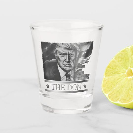 Discover The Don Pencil Drawing Shot Glass