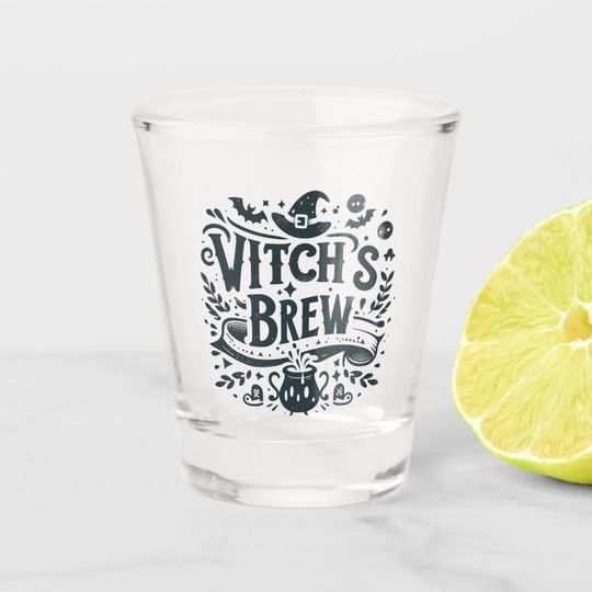 Discover Witch's Brew- Halloween Party Shot Glass