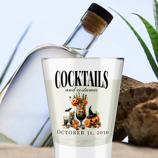 Discover Costumes And Cocktails Adult Halloween Party Shot Glass