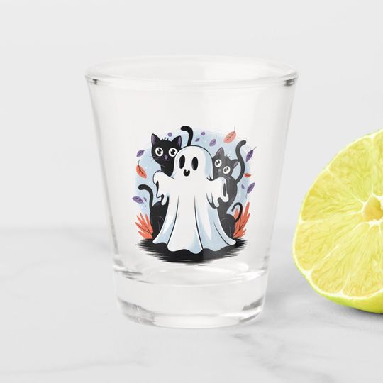 Discover Halloween Night Prowl Shot Glass