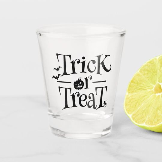 Discover Trick or Treat Halloween Shot glass