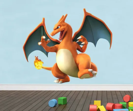 Discover Charizard 3D PKM Wall Sticker Decal Home Decor Art