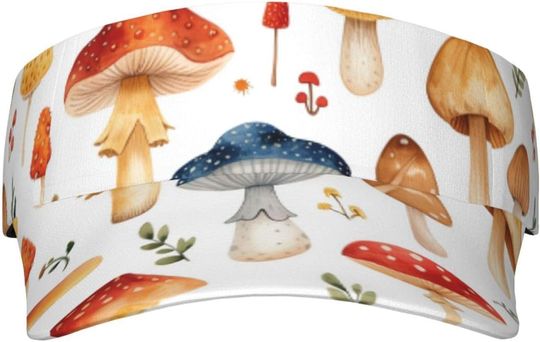 Discover Mushrooms AOP Sun Visor Hats