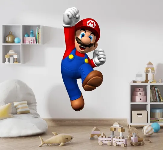 Discover Super Mario Bros Wall Decal Removable Sticker Kids Home Decor Art 2025
