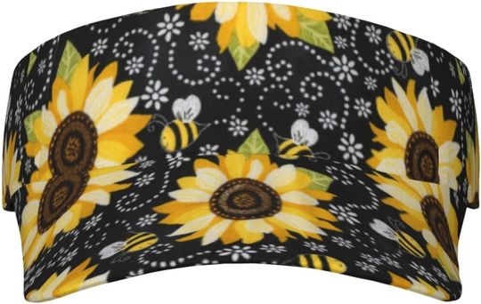 Discover Floral Flower Rose Pink Adjustable Sun Visor AOP Sun Visor Hats