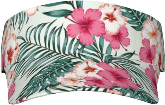 Discover Hawaii Hawaiian Floral AOP Sun Visor Hats