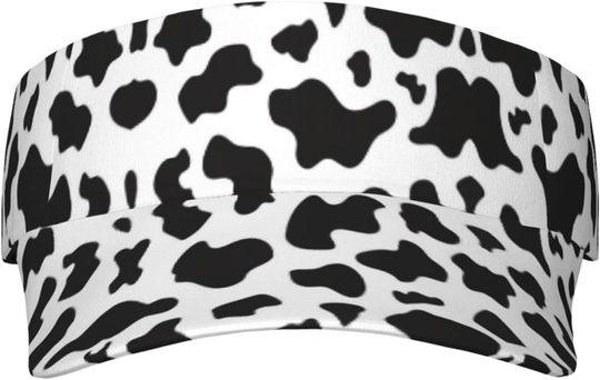 Discover Cute Cow AOP Sun Visor Hats