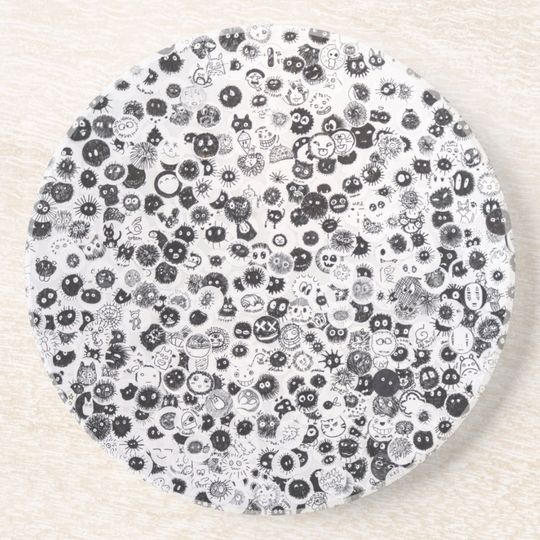 Discover Animation Pattern Sandstone Coaster