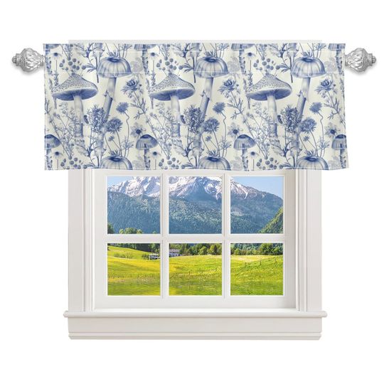 Discover Cottagecore Mushrooms Tie Up Valance