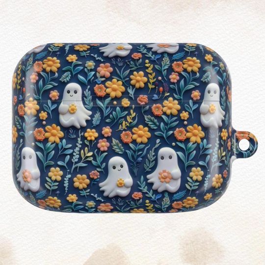 Discover Vintage Floral Ghost AOP Airpods Case Cover