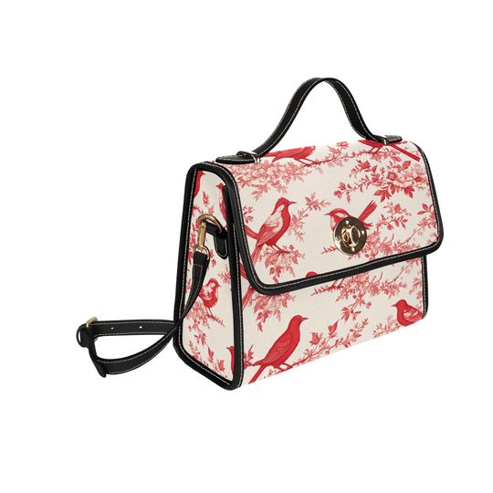 Discover Chateaucore Toile Birds Lock Bag | French  Style Purse | Red Bird  Crossbody Handbag