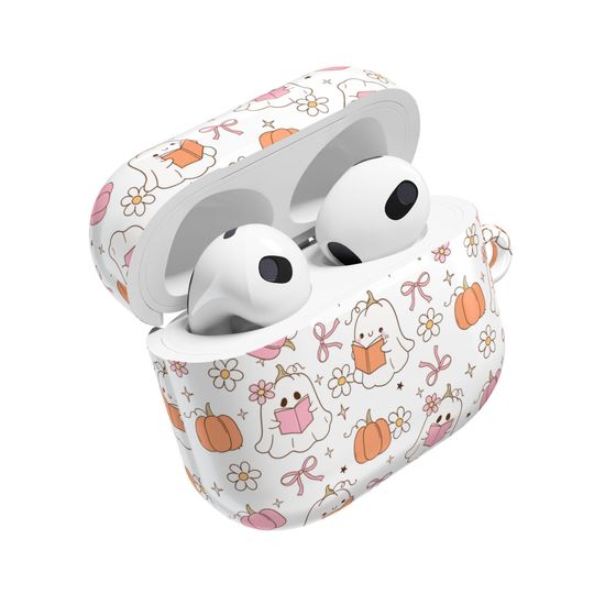Discover Cute Ghost AOP Airpods Case Cover