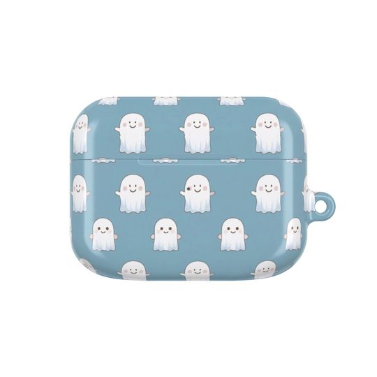 Discover Cute Ghost AirPod Case, Halloween AOP Airpods Case Cover