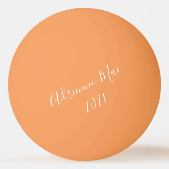 Discover Simply Personalized Black Ping Pong Ball