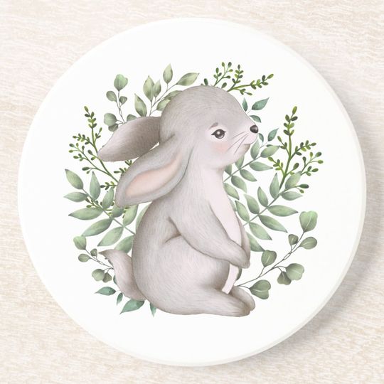 Discover Spring Bunny Forest Rabbit Woodland Greenery Coast Coaster