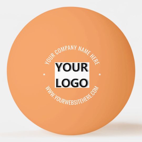 Discover Custom Logo and Text Ping Pong Ball Template