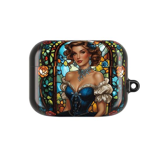 Discover Stained Glass AOP Airpods Case Cover