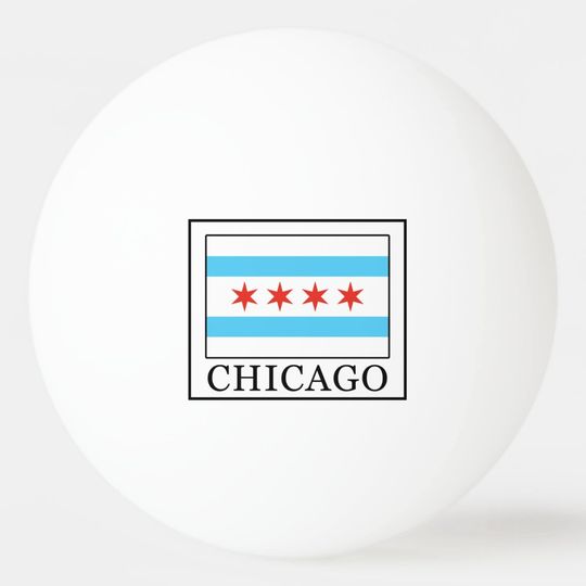Discover Chicago Ping Pong Ball