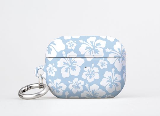 Discover Blue Hibiscus AOP Airpods Case Cover