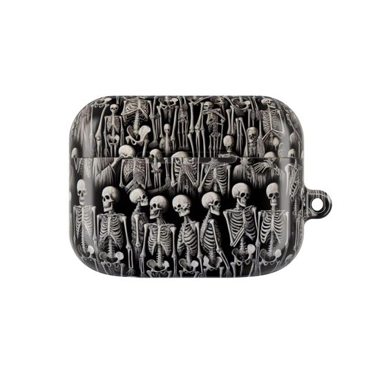 Discover Skeleton Pattern AOP Airpods Case Cover