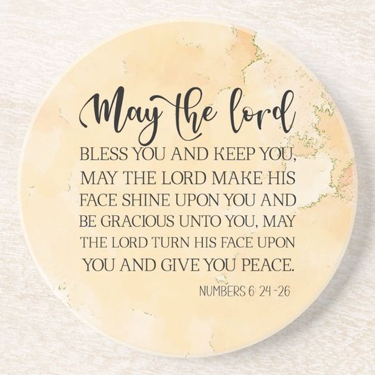 Discover Numbers 6:24-26 The Lord Bless You and Keep You Coaster