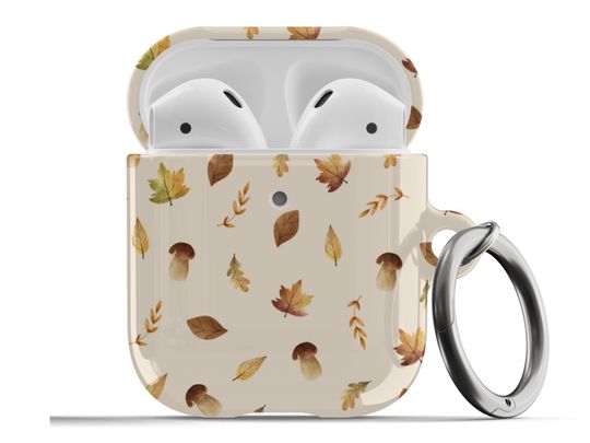 Discover Autumn Fall Leaves AOP Airpods Case Cover