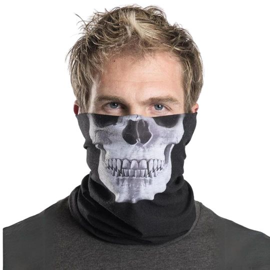Discover White Skull Face Mask Scarves Crawl