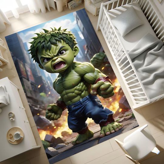 Discover Green Monster Hero Rug