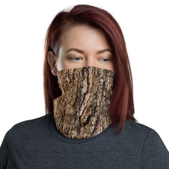 Discover Tree bark gaiter. Tree bark neck gaiter. Tree neck gaiter. Neck gaiter. Tree costume.