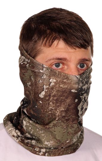 Discover STRATA Camoflauge Coldgear Neck Gaiter Hunting Facemask wind resistant moisture wicking made in USA by me