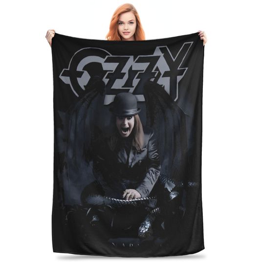 Discover Black Sabbath Ozzy Osbourne  Blanket  Super Soft Novelty Plush Bedding Throws For Couch Bed Camping Flannel Bedspread Bed Cover