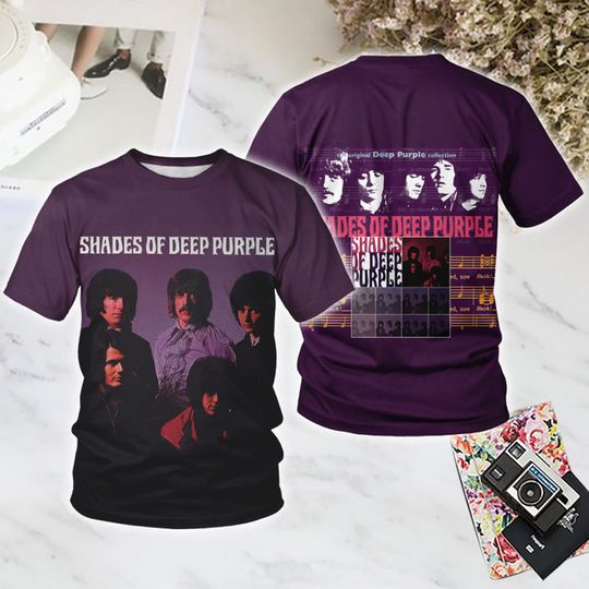 Discover 2025 New Rock Deep Purple 3D Print T-Shirts Men Women Hip Hip Trend Short Sleeve Tee Y2k Top Oversized Streetwear Men's Clothing