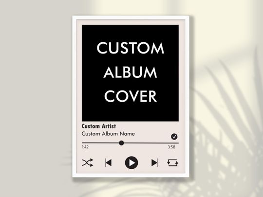 Discover Custom Album Cover Poster - Favorite Music Poster
