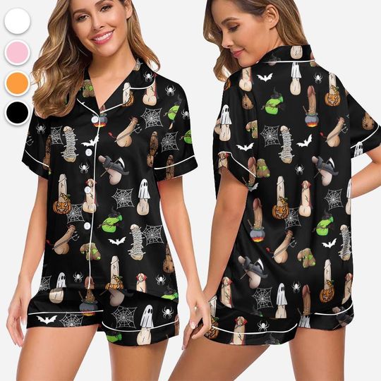 Discover Spooky Halloween Penis Pajamas, Inappropriate Gifts, Adult Humor Apparel, Dirty Humor and Raunchy Adult Pjs, Funny Halloween Dicks Costume
