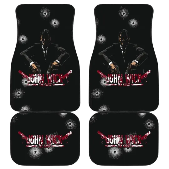 Discover John Wick Car Mats Movie Hero Gift Set For Fans SUV Sedan Car Accessories