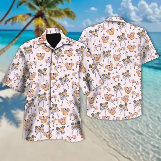 Discover Disneyyy Mickeyy Minniee Halloween Hawaiian Shirt, Halloween Magical Matching Shirt