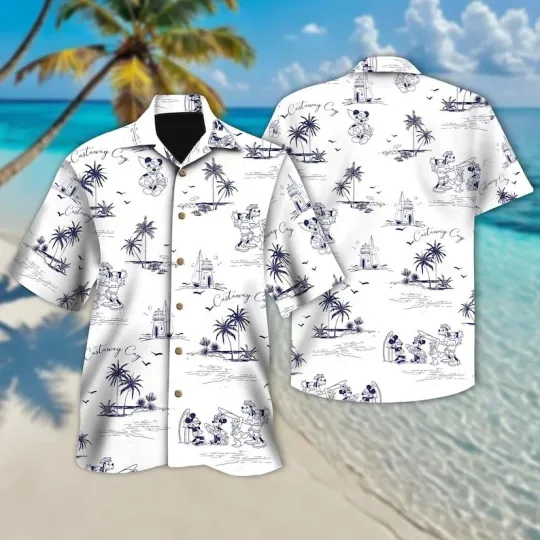 Discover Disneyyy Mickeyy And Friends On Castaway Cay Cruise Button Up Shirt
