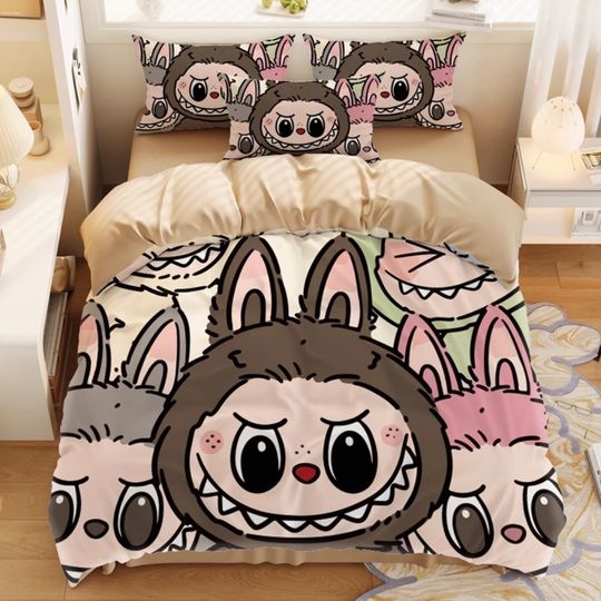 Discover Cute bubu Bedding Sets 2/3 piece bedroom set,Children's Gift Teenagers adulte Microfibre double bed Duvet Cover Single/Double