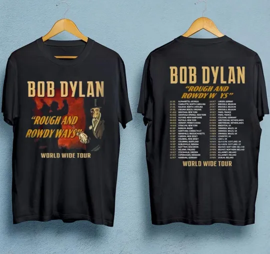 Discover Bob Dylan Rough And Rowdy Ways Worldwide Tour 2025 T-shirt