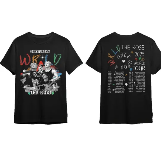 Discover The Rose WRLD Tour 2025 Shirt Pick Your City Shirt