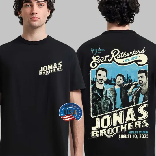 Discover Jonas Brothers Greetings From East Rutherford T Shirt