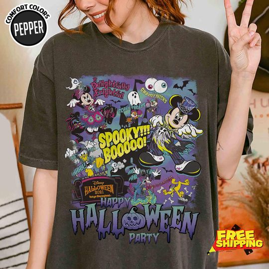 Discover Disneyyland Halloween 2025 Spooky Boo Halloween Shirt