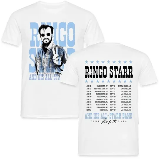 Discover HOT!!! Ringo Starr and His All-Starr Band Tour 2025 T Shirt